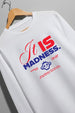 Madness White Full Sleeves Regular Fit Printed T-shirt