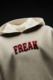 Freakshow Marshmallow Oversized Puff Printed Exclusive Hoodie