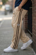 Nothing Impossible Beige Side Stripe Knitted Cargo
