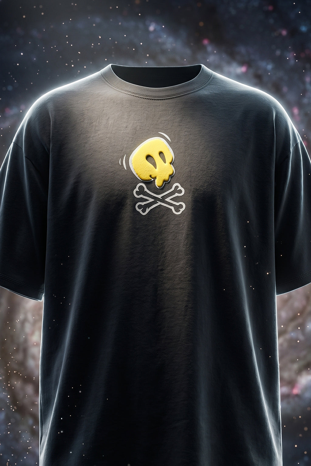 Wild Thing Dark Grey Oversized Puff Printed Exclusive T-shirt