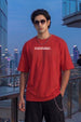 Spider-Man Comic Red Printed Oversized T-Shirt