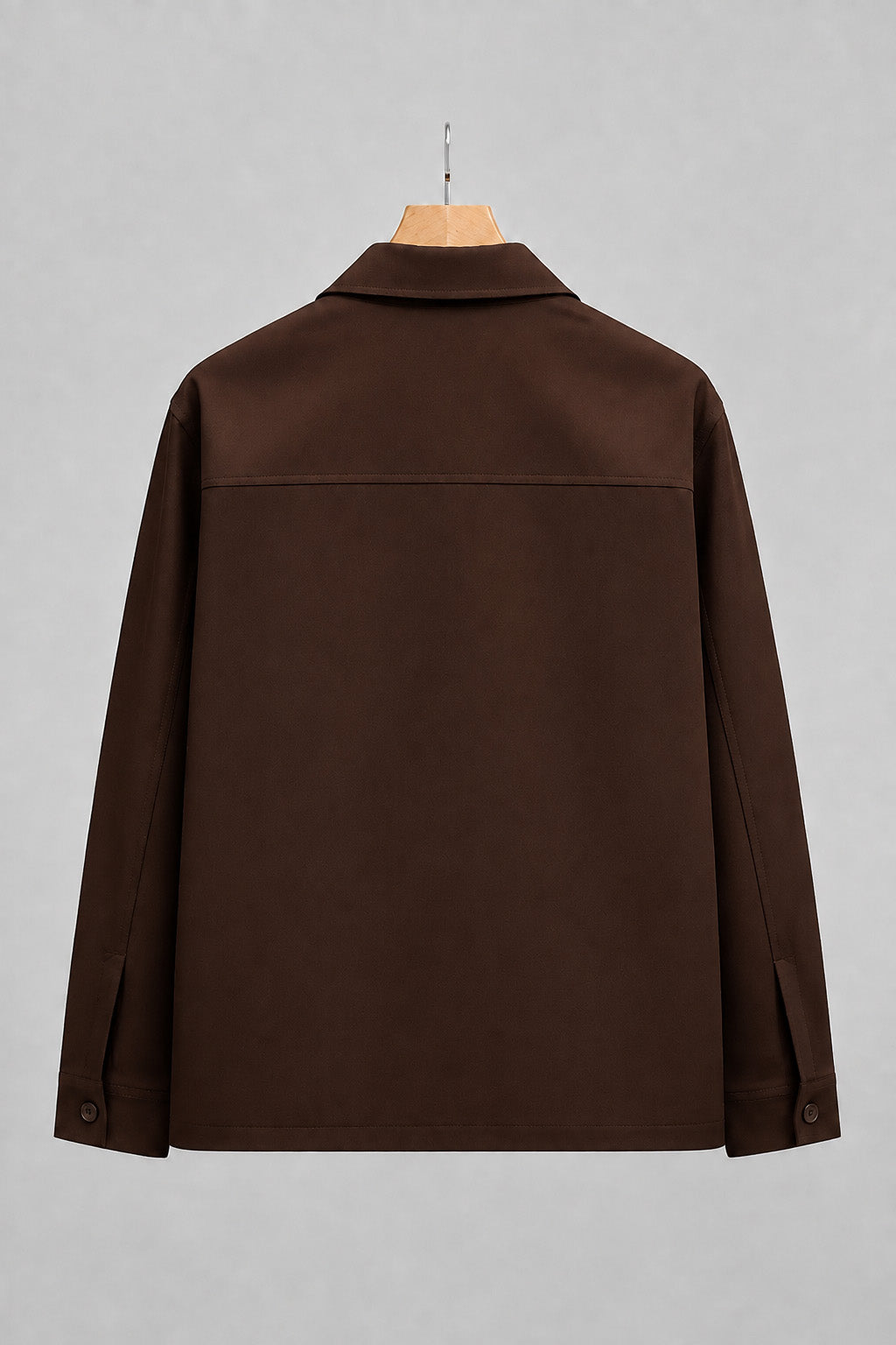 Brown Exclusive Black Premium Button Detail Exclusive Shacket