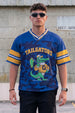 Tailgators Royal Blue Varsity Collar Oversized T-Shirt