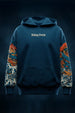 Dragon Blue Oversized Puff Printed Exclusive Hoodie