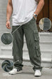 Grey 6 Pocket Baggy Fit Exclusive Knitted Cargo Pant