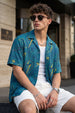 Lightning Bolt Blue All Over Print Oversized Exclusive Shirt