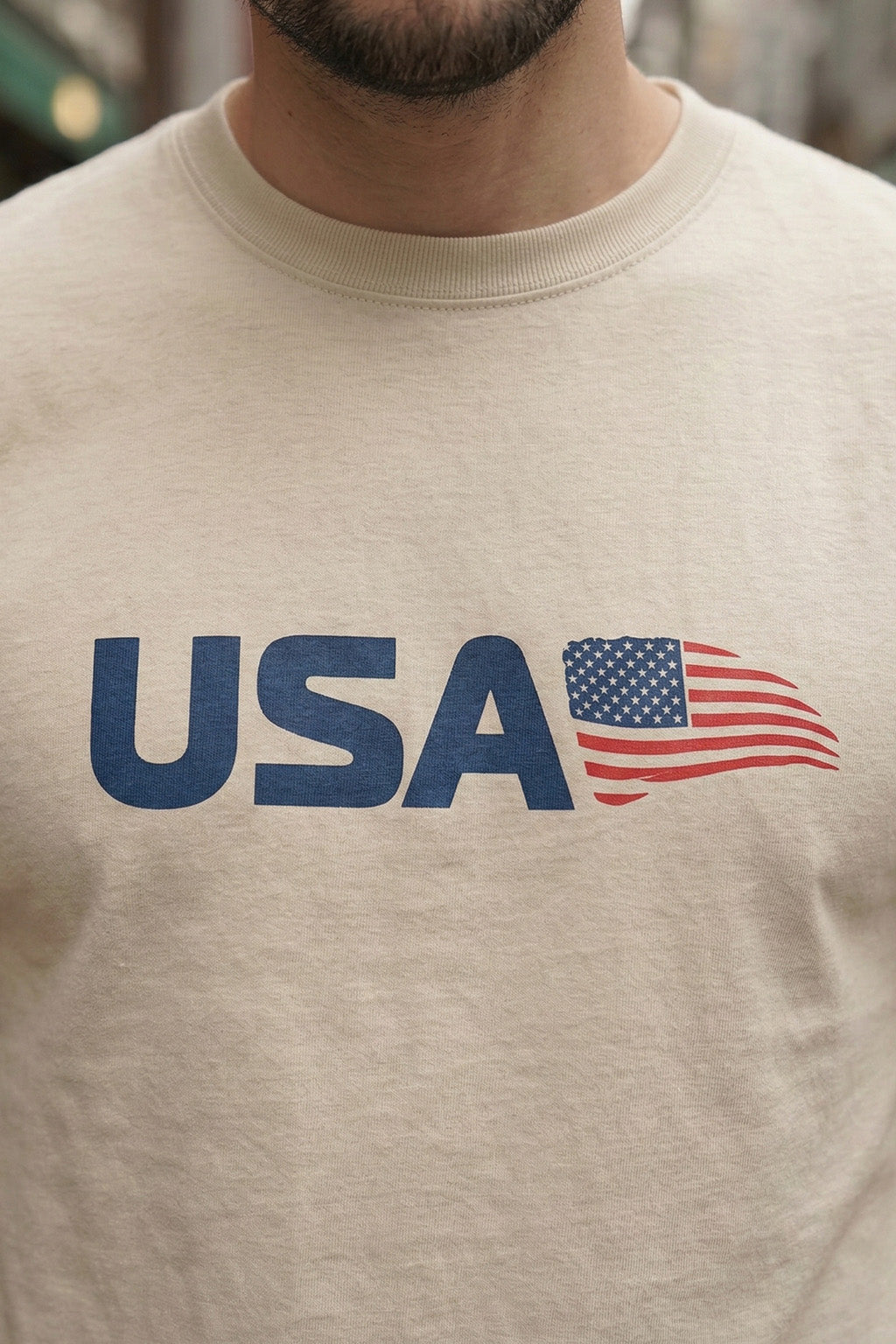 USA Swanwhite Regular Fit Printed T-shirt