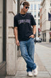 Limitless Black Regular Fit Printed T-shirt
