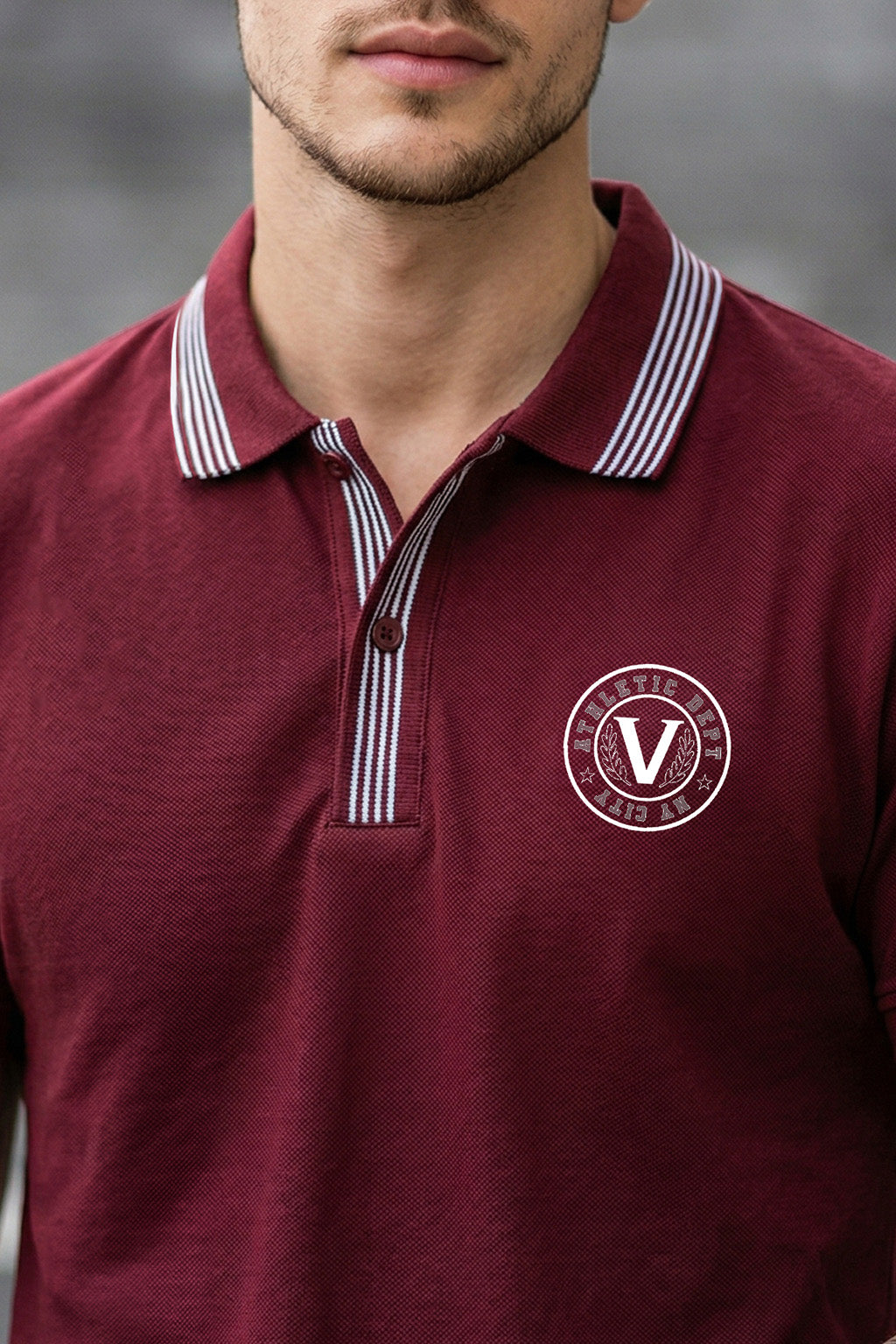 Veirdo City Maroon Regular Fit Pique Lycra Exclusive Polo T-Shirt