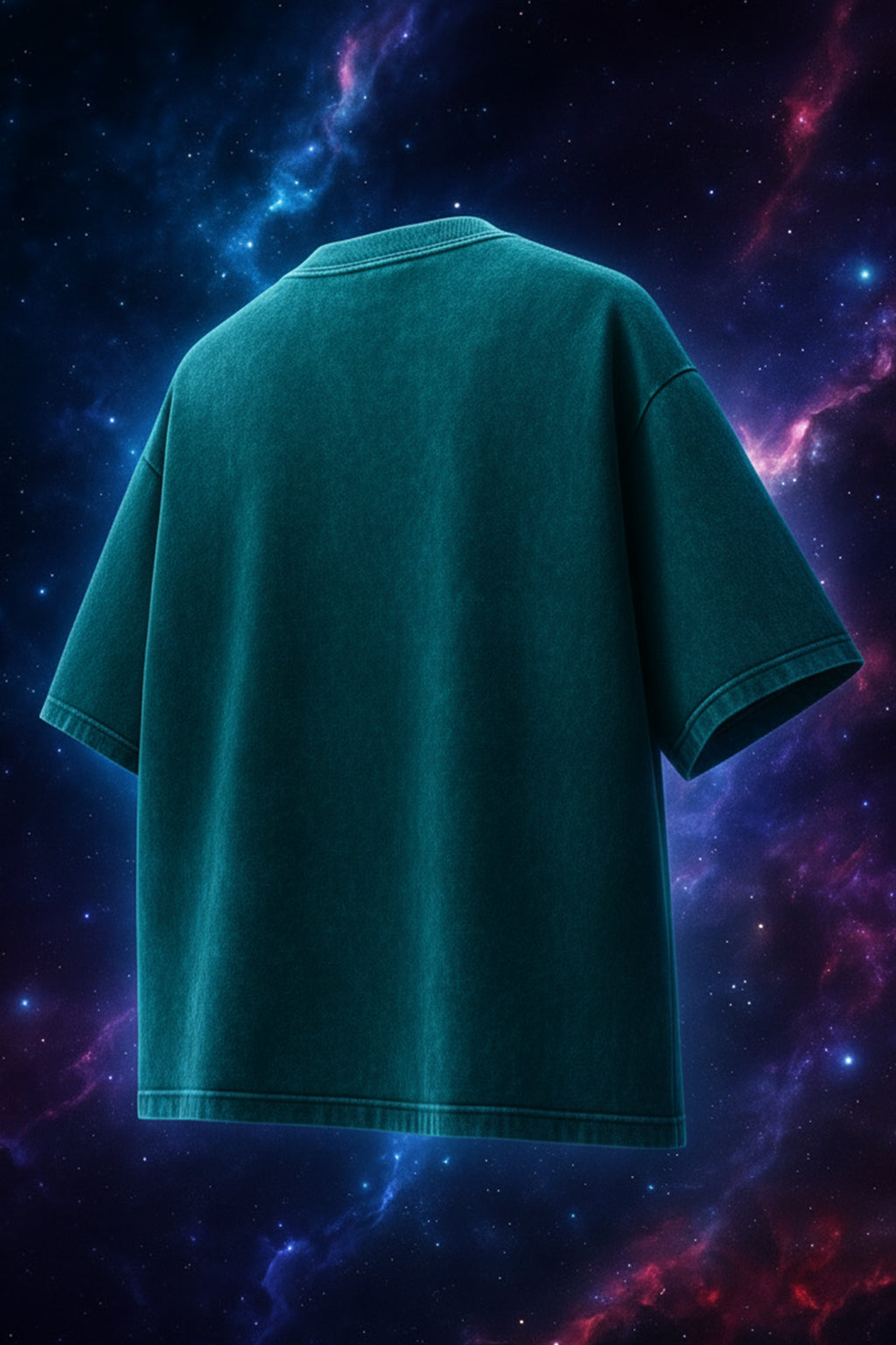 Green Plain Oversized Acid Washed Exclusive T-shirt
