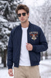Raw Power Denim Blue Regular Fit Exclusive Pilot Bomber Jacket