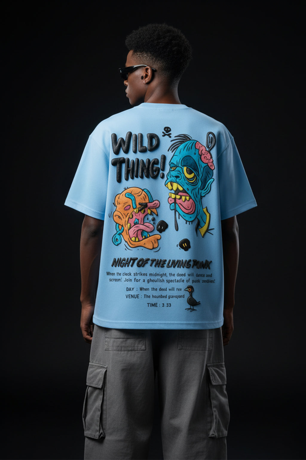 Wild Thing Dutch Canal Oversized Puff Printed Exclusive T-shirt