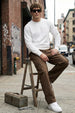 Brown Flap Pocket Woven Exclusive Cargo Pant