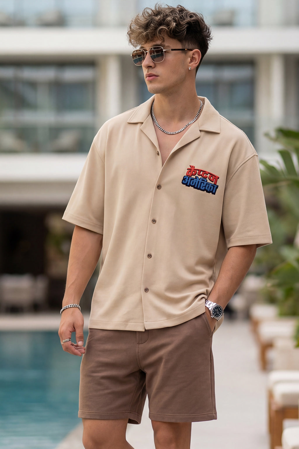 Captain America Swanwhite Oversized Printed Exclusive Shirt