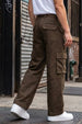 Brown Flap Pocket Woven Exclusive Cargo Pant