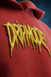 Dripmode Red Oversized Puff Printed Exclusive Hoodie