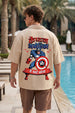 Captain America Swanwhite Oversized Printed Exclusive Shirt