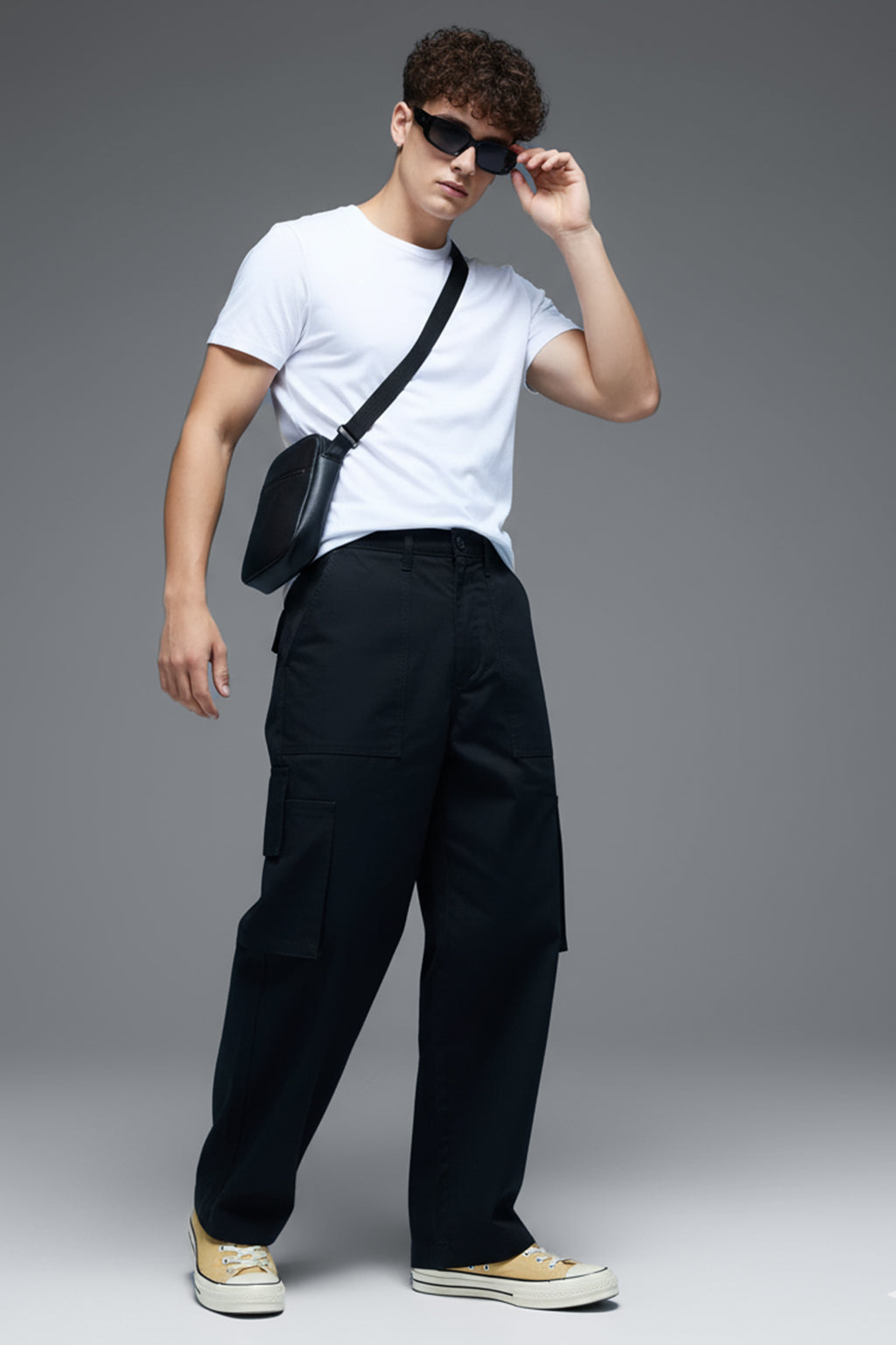 Black Bellow Pocket Woven Exclusive Cargo Pant