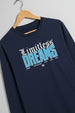 Dreams Navy Full Sleeves Regular Fit Printed T-shirt