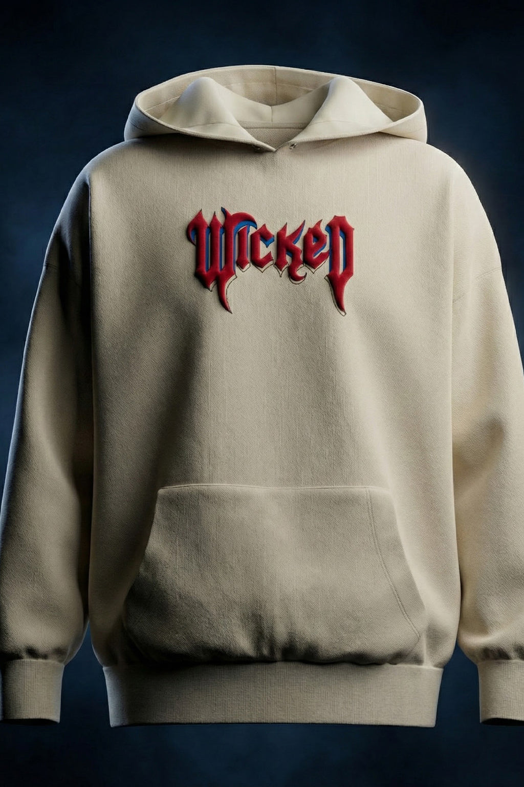 Wicked Soul Marshmallow Oversized Puff Printed Exclusive Hoodie