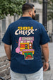Say Cheese Navy Plus Size Printed Exclusive Shirt