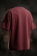 Veirdo Maroon Flock Printed Exclusive T-shirt Supreme Edition
