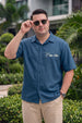 Nature Navy Plus Size Printed Exclusive Shirt