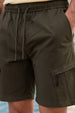 Olive Relaxed-Fit Exclusive Utility Shorts