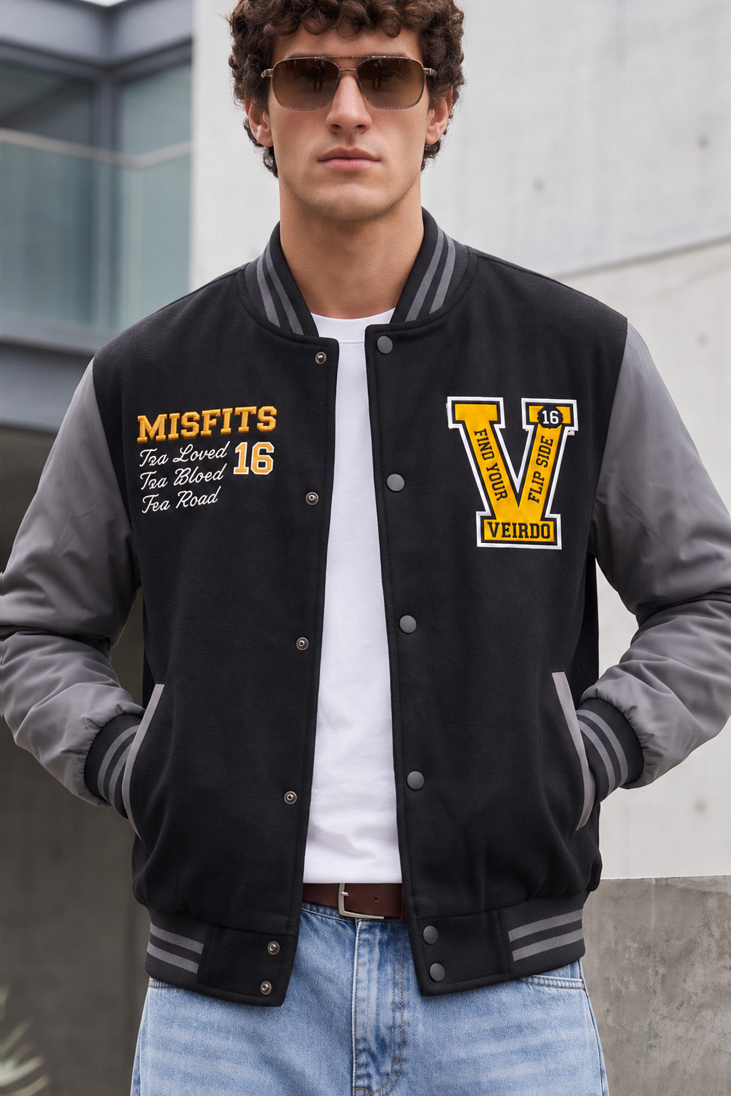 Street Club Black & Grey Exclusive Varsity Jacket