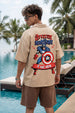 Captain America Swanwhite Oversized Printed Exclusive Shirt