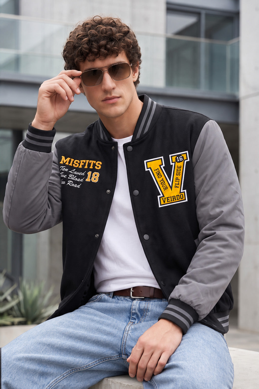 Street Club Black & Grey Exclusive Varsity Jacket