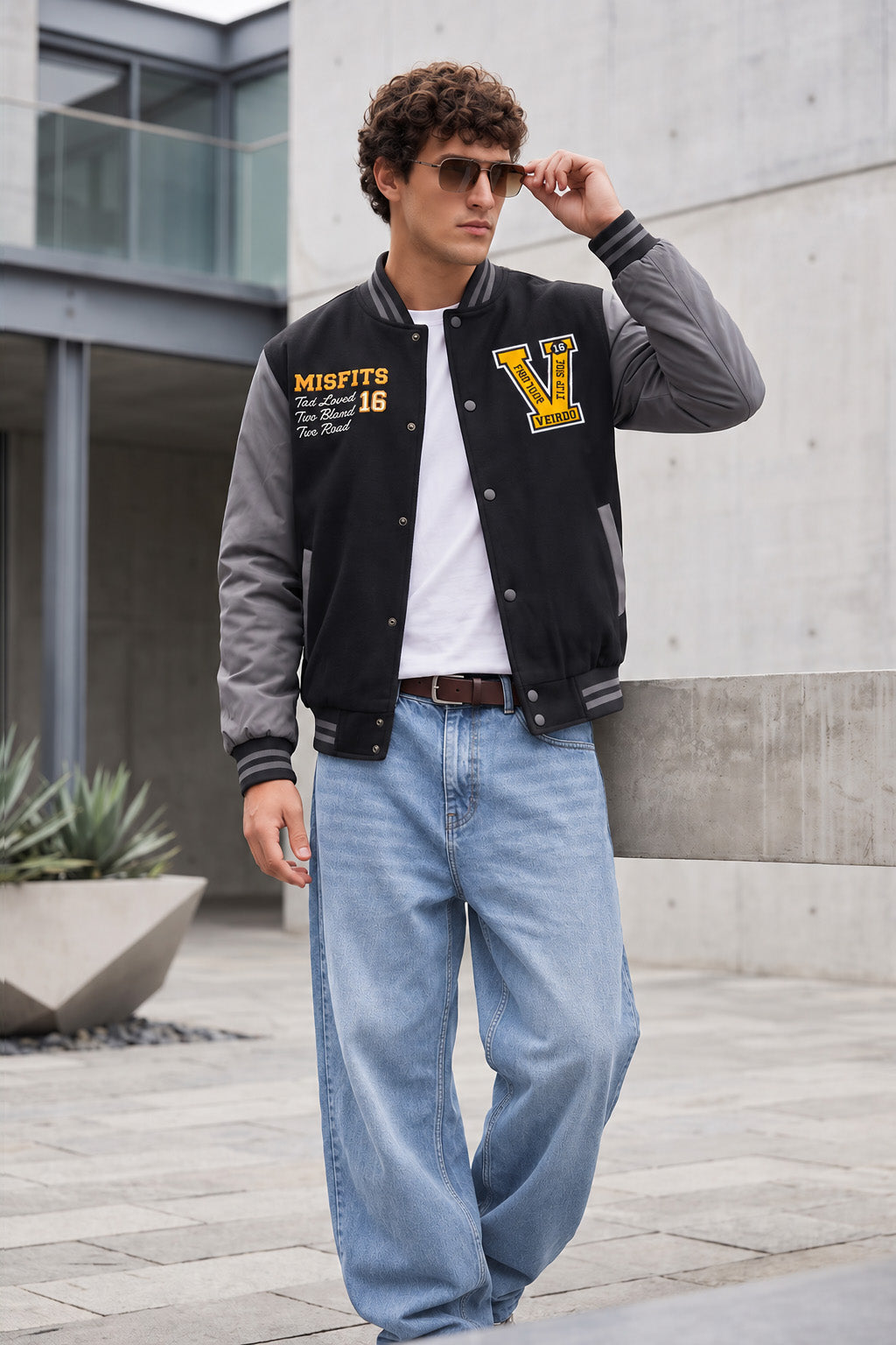 Street Club Black & Grey Exclusive Varsity Jacket