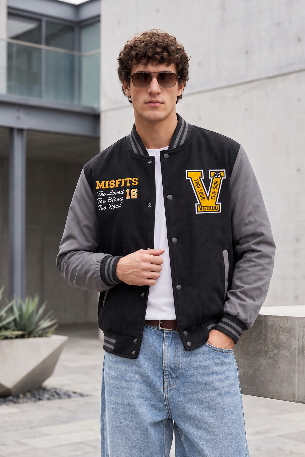 Street Club Black & Grey Exclusive Varsity Jacket