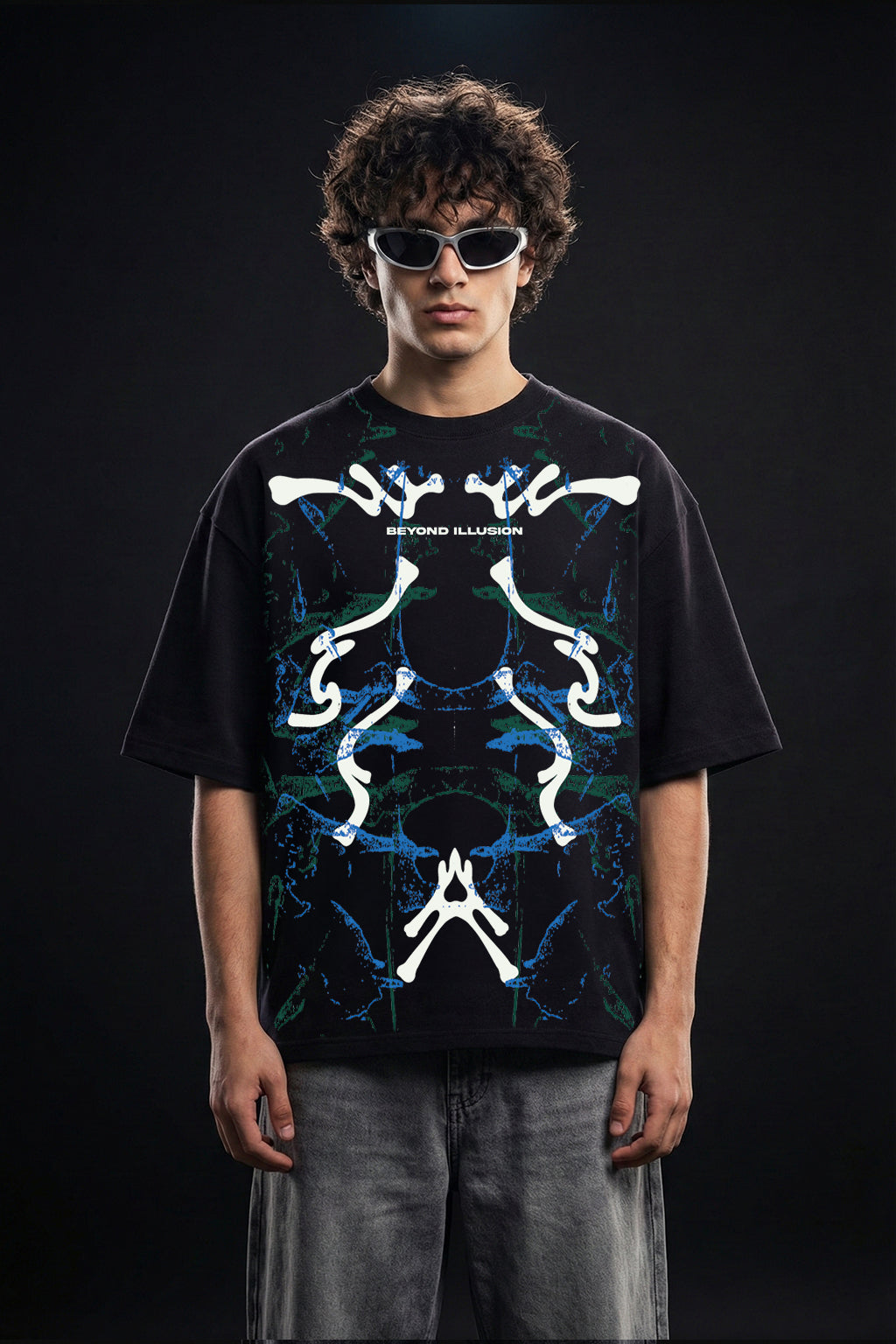 Beyond Illusion Black Front Printed Exclusive T-shirt Supreme Edition