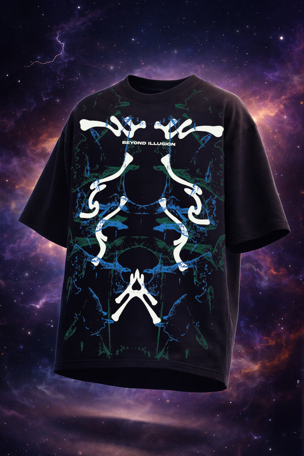 Beyond Illusion Black Front Printed Exclusive T-shirt Supreme Edition