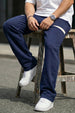 Navy Plain Everyday Loose Fit Knitted Cargo