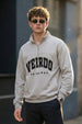 Veirdo Original Grey Oversized Full Sleeve Printed Exclusive Polo T-shirt