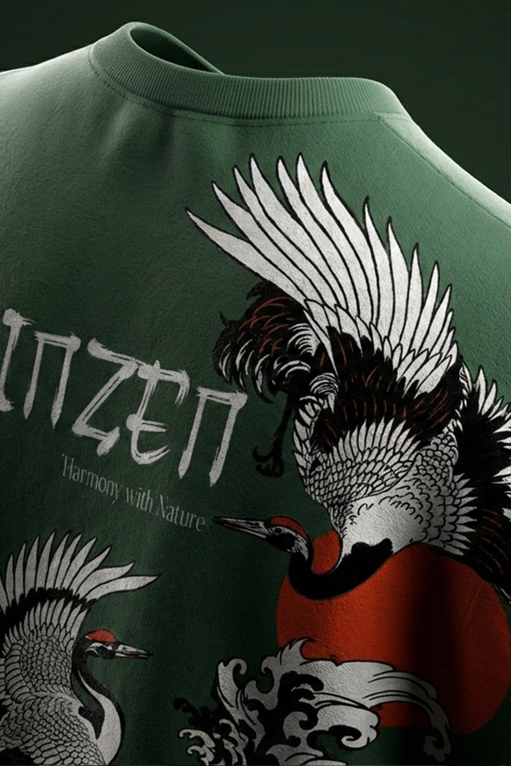 Shinzen Olive Back Printed Exclusive T-shirt Supreme Edition