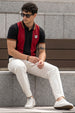 Black Salsa Colorblock Regular Fit Exclusive Pique Lycra Polo T-Shirt