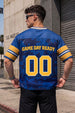 Tailgators Royal Blue Varsity Collar Oversized T-Shirt