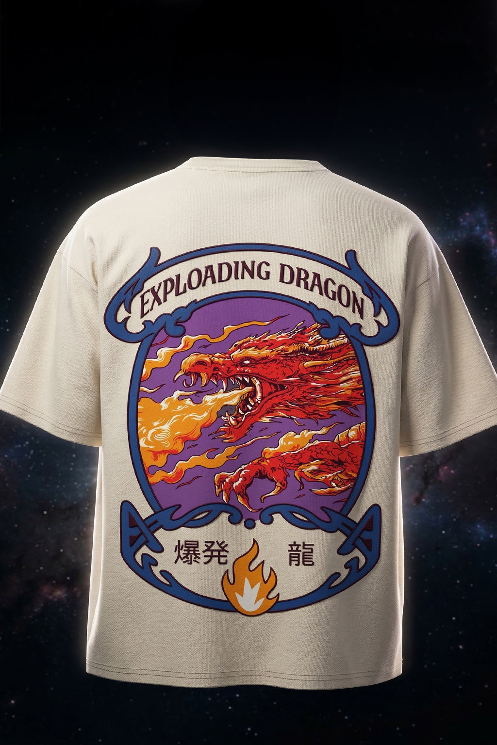 Dragon Swanwhite Plus Size Puff Printed Exclusive T-Shirt
