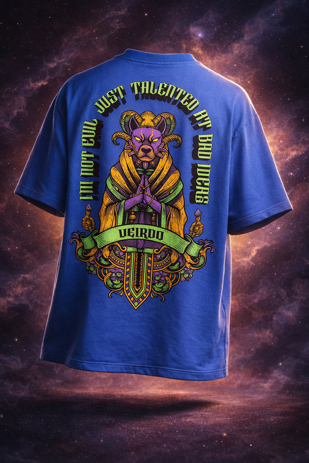 Veirdo Talent Blue Back Printed Exclusive T-shirt Supreme Edition