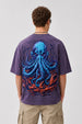 Octopus Blue 3D Puff Print Exclusive T-shirt Supreme Edition