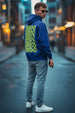 Veirdo in Blue: Men's Hooded Neck Oversized Hoodie