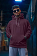 Purple Plain Regular Hoodie