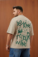 Be Kind Beige Graphic Printed Plus Size T-shirt