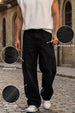 Black 8 Pocket Woven Baggy Fit Exclusive Cargo Pant
