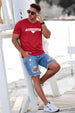 Avengercon Red Regular Fit Printed T-shirt