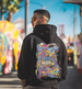 Doodle Black Back Graphic Printed Regular Fit Hoodie