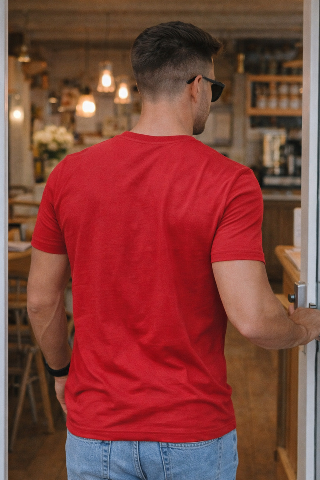 Avengercon Red Regular Fit Printed T-shirt